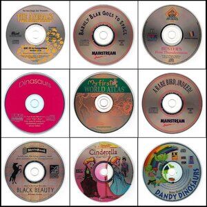 9CD Vintage KIDS LOT #1 (1992-1994) NEW or LIKE NEW in sleeves as pictured!